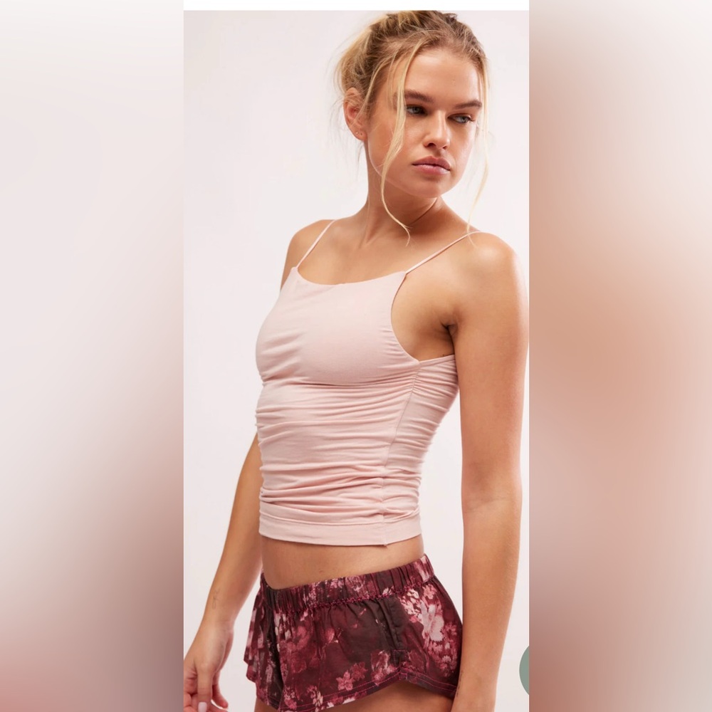 NWT Free People Anywhere Anytime Tank in Peach Whip